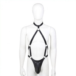 Generique Ensemble Panties avec harnais Simili